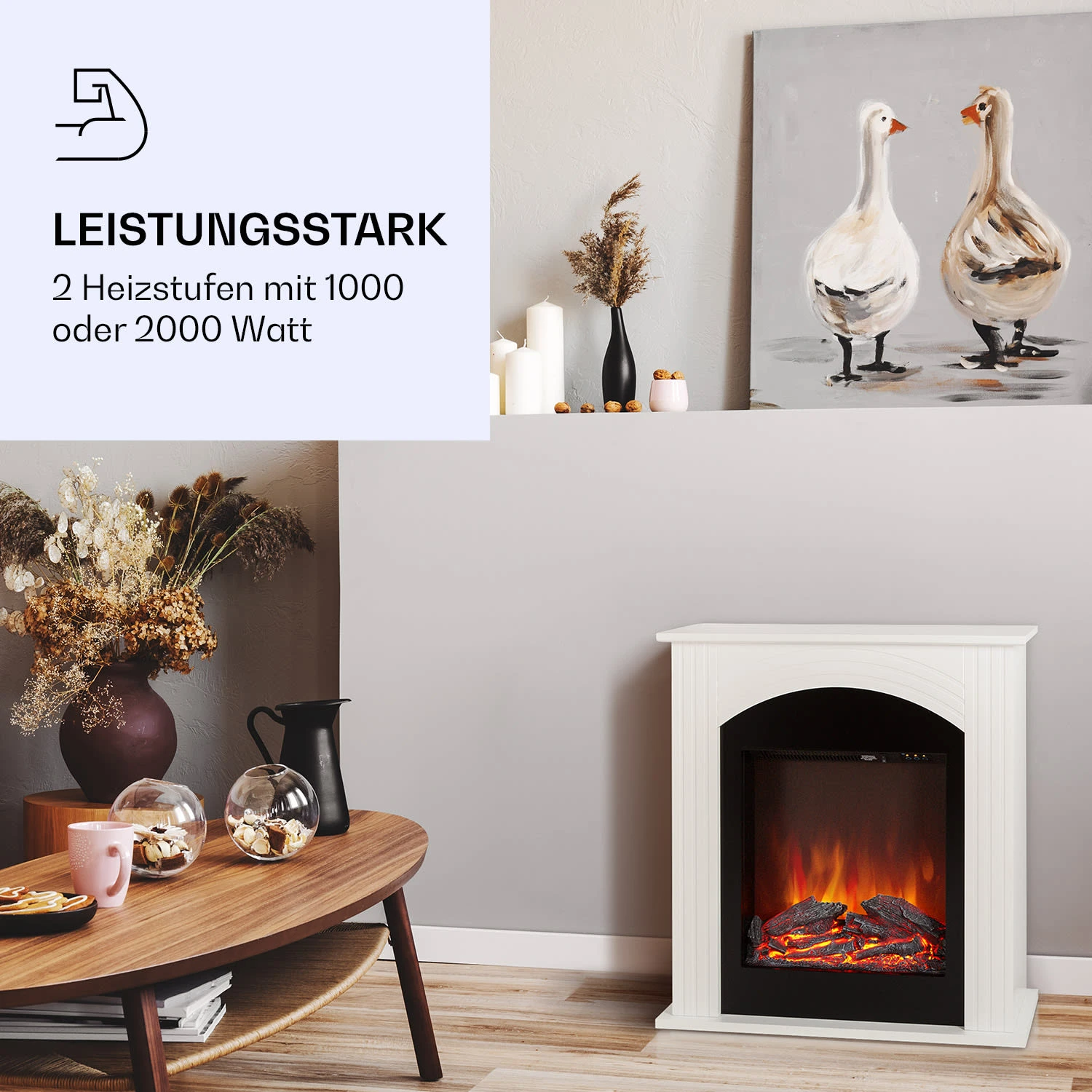 Elbrus Elektrokamin 2000 W LED-Technik Fernbedienung 2 Elbrus Elektrokamin 2000 W LED-Technik Fernbedienung – Bild 2