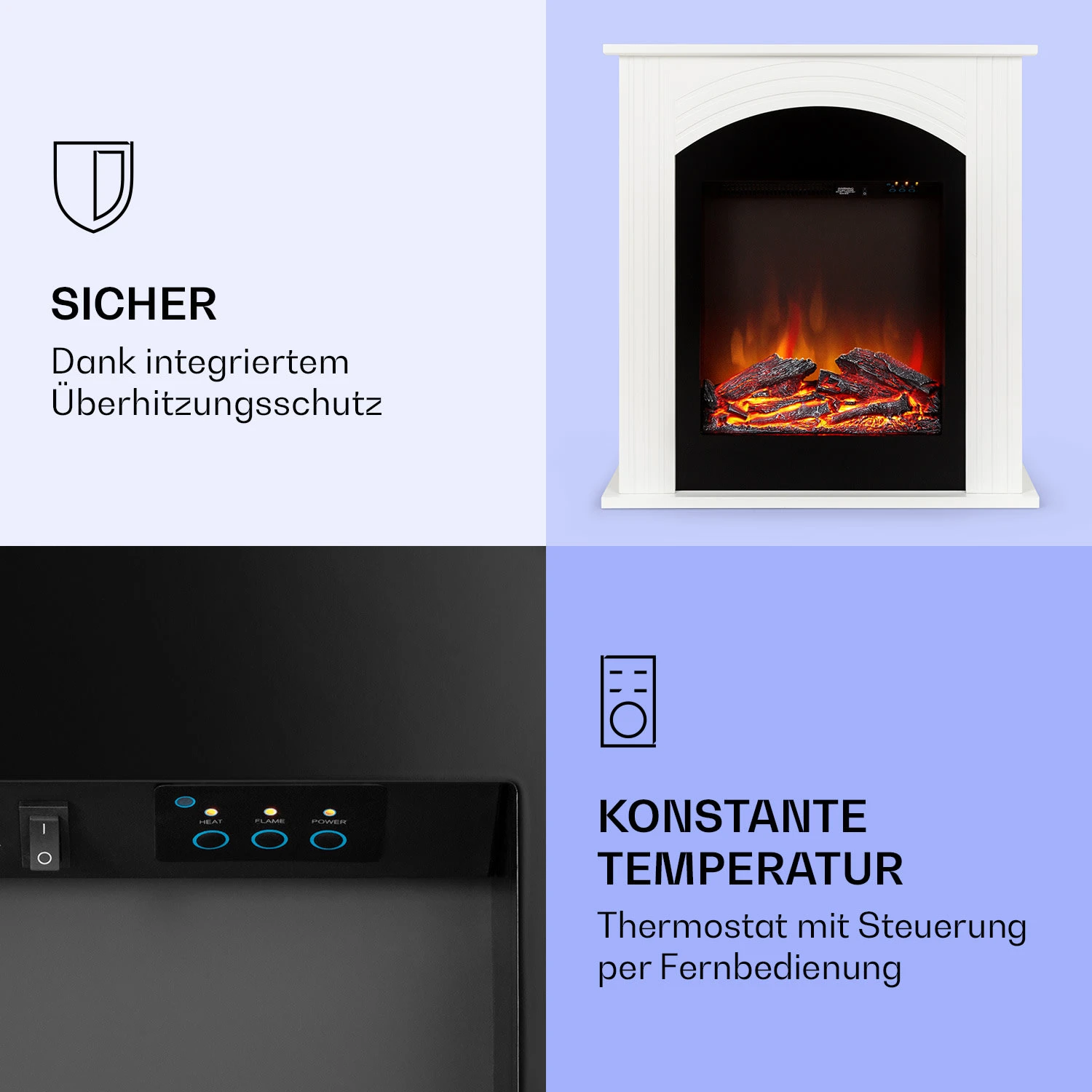 Elbrus Elektrokamin 2000 W LED-Technik Fernbedienung 3 Elbrus Elektrokamin 2000 W LED-Technik Fernbedienung – Bild 3