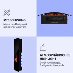 Klarstein Lamington Elektrokamin 2000 W LED-Flammen Heizlüfter Timer Ambientelicht -Innovation Home Appliances Store 10038005 de 0003 logo