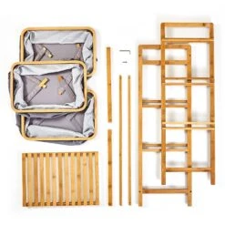 Wäscheregal 3 Schubladen 3 Etagen Bambus Baumwolle 11 Wäscheregal 3 Schubladen 3 Etagen Bambus Baumwolle -Innovation Home Appliances Store 10038013 yy 0004 logo