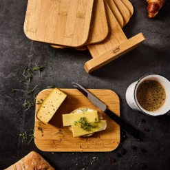 6er-Set Bambus-Frühstücksbrett Mit Ständer 22 X 0,9 X 16 Cm (BxHxT) Pflegeleicht -Innovation Home Appliances Store 10038024 yy 0005 logo