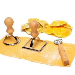 Ravioli Ausstecher 3er Set 2 Größen Rund & Eckig Teigrad Metall Bambus -Innovation Home Appliances Store 10038038 yy 0004 logo