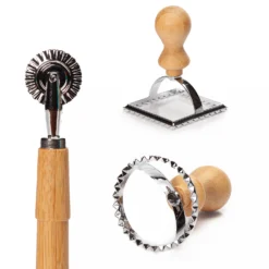 Ravioli Ausstecher 3er Set 2 Größen Rund & Eckig Teigrad Metall Bambus -Innovation Home Appliances Store 10038038 yy 0006 logo