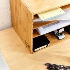 Ablagebox Briefbox Organizer 5 Fächer Maße: 30,5x24x22,5 Cm Bambus -Innovation Home Appliances Store 10038040 yy 0004 logo