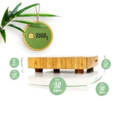 Bambus-Hackbrett 30 X 6,8 X 30 Cm (BxHxT) Standfüße Haltegriff Pflegeleicht 13 Bambus-Hackbrett 30 X 6,8 X 30 Cm (BxHxT) Standfüße Haltegriff Pflegeleicht -Innovation Home Appliances Store 10038092 yy 0007 logo