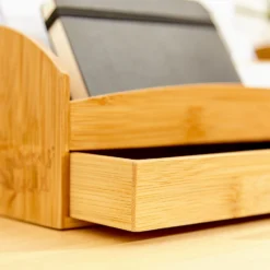 Schreibtischorganizer Mit Schublade 3 Fächer 27,5x11x15 Cm 100% Bambus 12 Schreibtischorganizer Mit Schublade 3 Fächer 27,5x11x15 Cm 100% Bambus -Innovation Home Appliances Store 10038131 yy 0006 logo