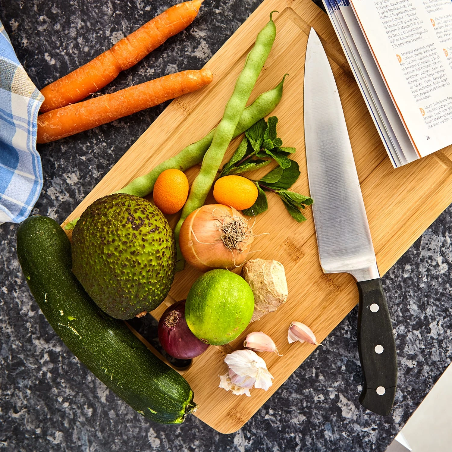 Batvik Bambus-Schneidebrett 40 X 1,5 X 29 Cm (BxHxT) Messerschonend Saftrille 2 Batvik Bambus-Schneidebrett 40 X 1,5 X 29 Cm (BxHxT) Messerschonend Saftrille – Bild 2