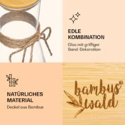 Glaskaraffe Mit Bambusdeckel Borosilikatglas Hitzebeständig -Innovation Home Appliances Store 10038230 de 0004 logo