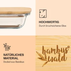 Aufschnittbox Mit Deckel 1,6 Liter 2er Set Glas Bambus Hitzebeständig 8 Aufschnittbox Mit Deckel 1,6 Liter 2er Set Glas Bambus Hitzebeständig -Innovation Home Appliances Store 10038231 de 0003 logo