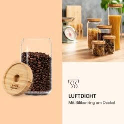 Stapelglas Mit Bambusdeckel 750 Ml Stapelbar Luftdicht -Innovation Home Appliances Store 10038242 de 0005 logo