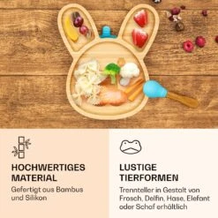 Kindergeschirr Bambusteller & Löffel 250 Ml Inkl. Saugnapf 18 X 18 Cm -Innovation Home Appliances Store 10038288 de 0004 logo