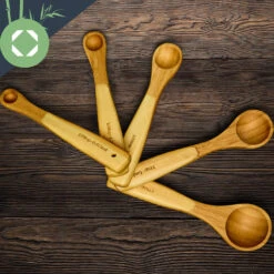Messlöffel-Set Back- Und Kochbesteck Ideales Abmessen 5er-Set Bambus 10 Messlöffel-Set Back- Und Kochbesteck Ideales Abmessen 5er-Set Bambus -Innovation Home Appliances Store 10038313 yy 0004 logo