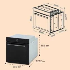 Illuminosa Smart Einbaubackofen 2800W 11 Funktionen App-Steuerung -Innovation Home Appliances Store 10038335 yy 0007 dimensions