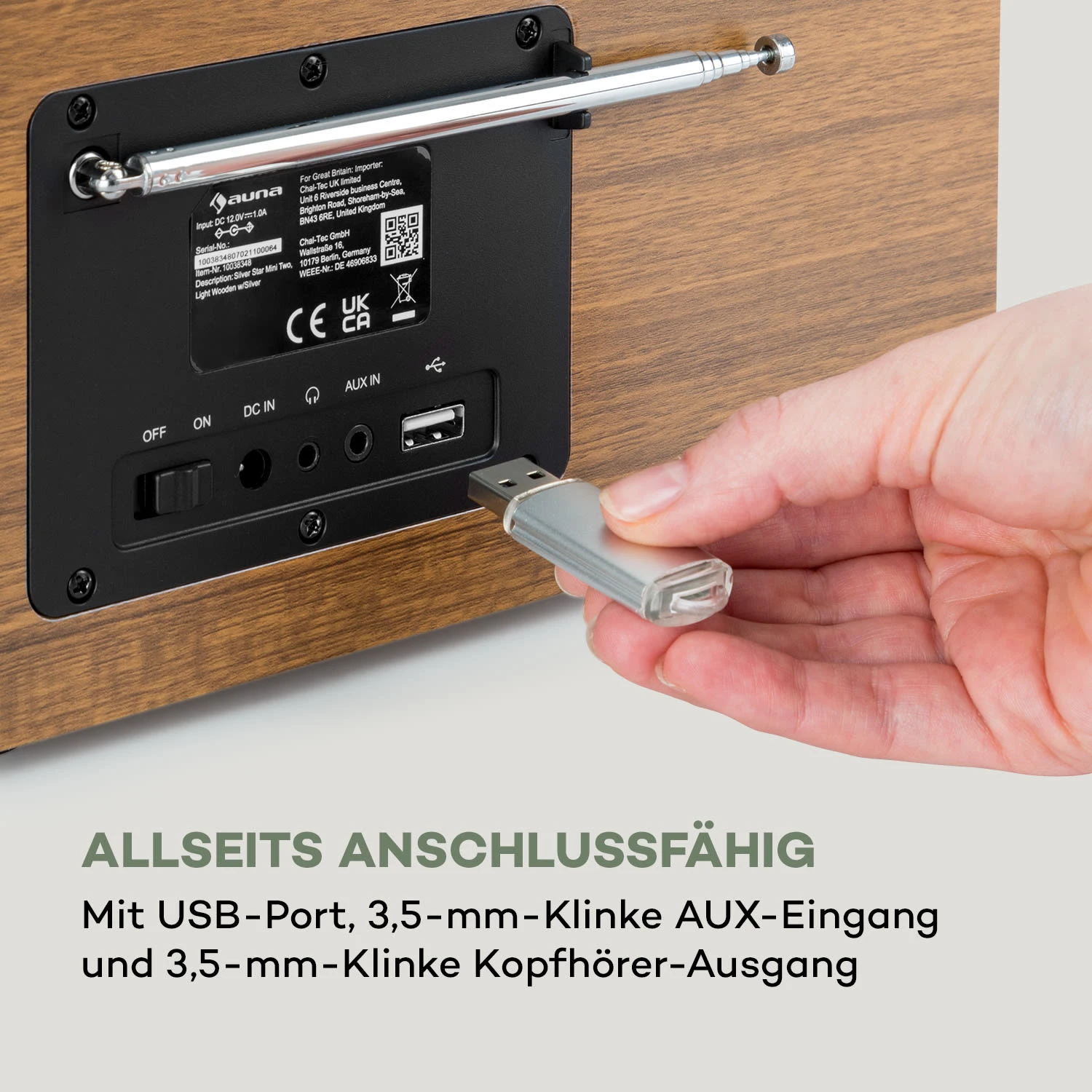 Silver Star Mini Two Internet DAB+/FM Radio, WiFi, BT, TWS Speaker 7 Silver Star Mini Two Internet DAB+/FM Radio, WiFi, BT, TWS Speaker – Bild 7