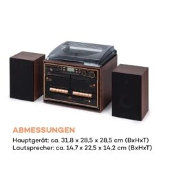 388-BT Wood Stereoanlage Hifi-System Plattenspieler -Innovation Home Appliances Store 10038372 de 0008 logo