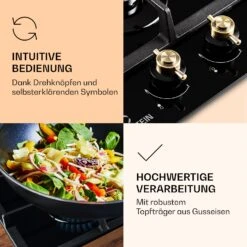 Victoria Domino Gaskochfeld 2-flammig Sabaf-Brenner Glaskeramik Retro-Look -Innovation Home Appliances Store 10038374 de 0005 logo