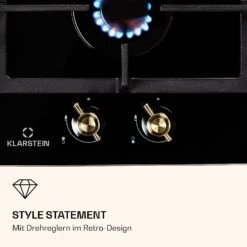 Victoria Domino Gaskochfeld 2-flammig Sabaf-Brenner Glaskeramik Retro-Look -Innovation Home Appliances Store 10038374 de 0006 logo