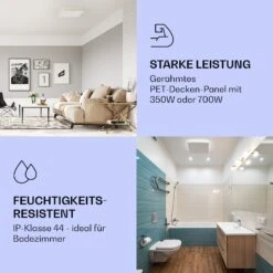 Wondersky Decken-Infrarotheizstrahler 350W 60 X 6,5 X 60 Cm (BxHxT) IP44 -Innovation Home Appliances Store 10038378 de 0005 logo