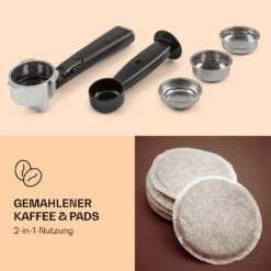 Pausa Espressomaker 1350 Watt 20 Bar Druck Wassertank: 1,4 Liter Edelstahl -Innovation Home Appliances Store 10038393 de 0003 logo