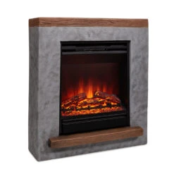 Fort Rock Elektrokamin 1800 W Heizfunktion 10 Bis 30 °C Fernbedienung