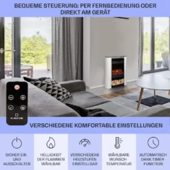 Studio 5 Arc Elektrokamin 1800 W LED-Flammen Heizlüfter Fernbedienung -Innovation Home Appliances Store 10038400 de 0006 usp