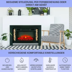 Studio Loft 2 Elektrokamin 1900 W LED-Technik Fernbedienung -Innovation Home Appliances Store 10038618 de 0006 usp
