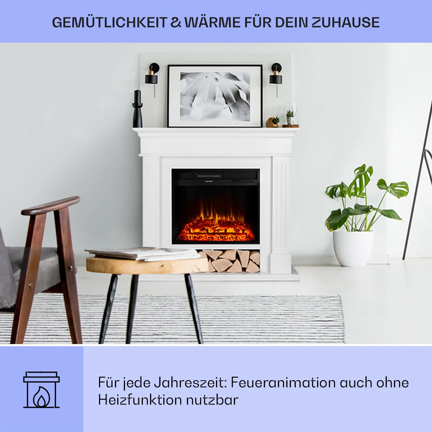 Las Pilas Elektrokamin Heizlüfter 900/1800W Wochentimer Fernbedienung 4 Las Pilas Elektrokamin Heizlüfter 900/1800W Wochentimer Fernbedienung – Bild 4