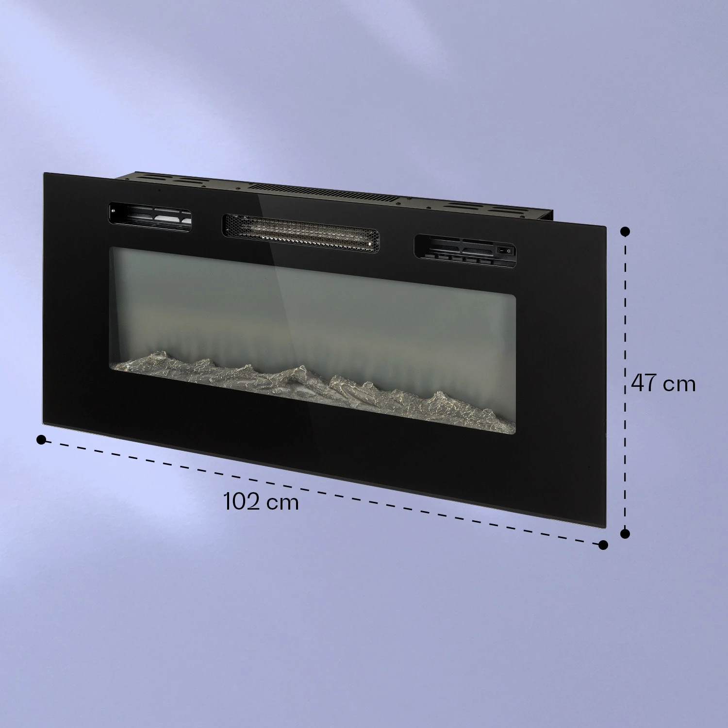 Galeras Elektrischer Wand- Und Einbaukamin 1800 W LED 3 Farben Timer 8 Galeras Elektrischer Wand- Und Einbaukamin 1800 W LED 3 Farben Timer – Bild 8