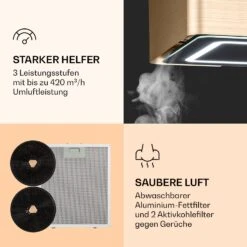 Futurelight Smart Inselabzugshaube Umluft 420m³/h LED Edelstahl -Innovation Home Appliances Store 10038708 de 0005 logo