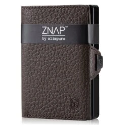 ZNAP Slim Wallet 12 Karten Münzfach 8 X 1,8 X 6 Cm (BxHxT) RFID-Schutz