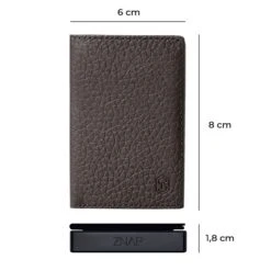 ZNAP Slim Wallet 12 Karten Münzfach 8 X 1,8 X 6 Cm (BxHxT) RFID-Schutz -Innovation Home Appliances Store 10038766 yy 0008 dimensions