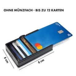 ZNAP Slim Wallet 12 Karten Münzfach 8 X 1,8 X 6 Cm (BxHxT) RFID-Schutz -Innovation Home Appliances Store 10038777 de 0007 logo