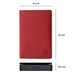ZNAP Slim Wallet 12 Karten Münzfach 8 X 1,8 X 6 Cm (BxHxT) RFID-Schutz -Innovation Home Appliances Store 10038777 yy 0008 dimensions
