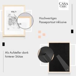 Edinburgh Bilderrahmen Rechteckig A3 41 X 28,7 Cm Fotos Passepartout Echtholz -Innovation Home Appliances Store 10039278 de 0004 usp