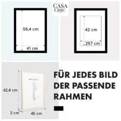 Edinburgh Bilderrahmen Rechteckig A2 58,4 X 41 Cm Fotos Passepartout Echtholz -Innovation Home Appliances Store 10039279 de 0005 usp