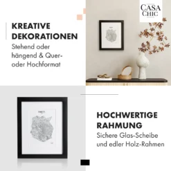 Brighton Bilderrahmen Glasscheibe 20 X 25 Cm Mit Passepartout Echtholz -Innovation Home Appliances Store 10039296 de 0003 usp