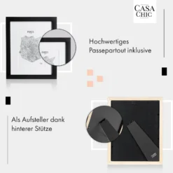 Brighton Bilderrahmen Glasscheibe 20 X 25 Cm Mit Passepartout Echtholz -Innovation Home Appliances Store 10039296 de 0004 usp