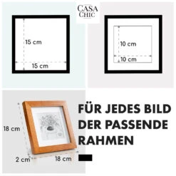 Bristol Bilderrahmen Glasscheibe 15 X 15 Cm Mit Passepartout Echtholz -Innovation Home Appliances Store 10039324 de 0005 usp
