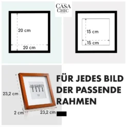 Bristol Bilderrahmen Glasscheibe 20 X 20 Cm Mit Passepartout Echtholz -Innovation Home Appliances Store 10039325 de 0005 usp