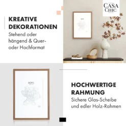 Berwick Bilderrahmen Rechteckig DIN A4 Cm Fotos Passepartout Glas -Innovation Home Appliances Store 10039334 de 0003 usp