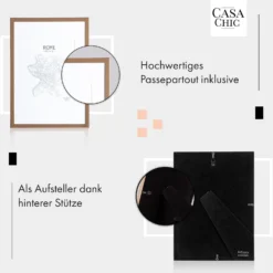 Berwick Bilderrahmen Rechteckig DIN A4 Cm Fotos Passepartout Glas -Innovation Home Appliances Store 10039334 de 0004 usp