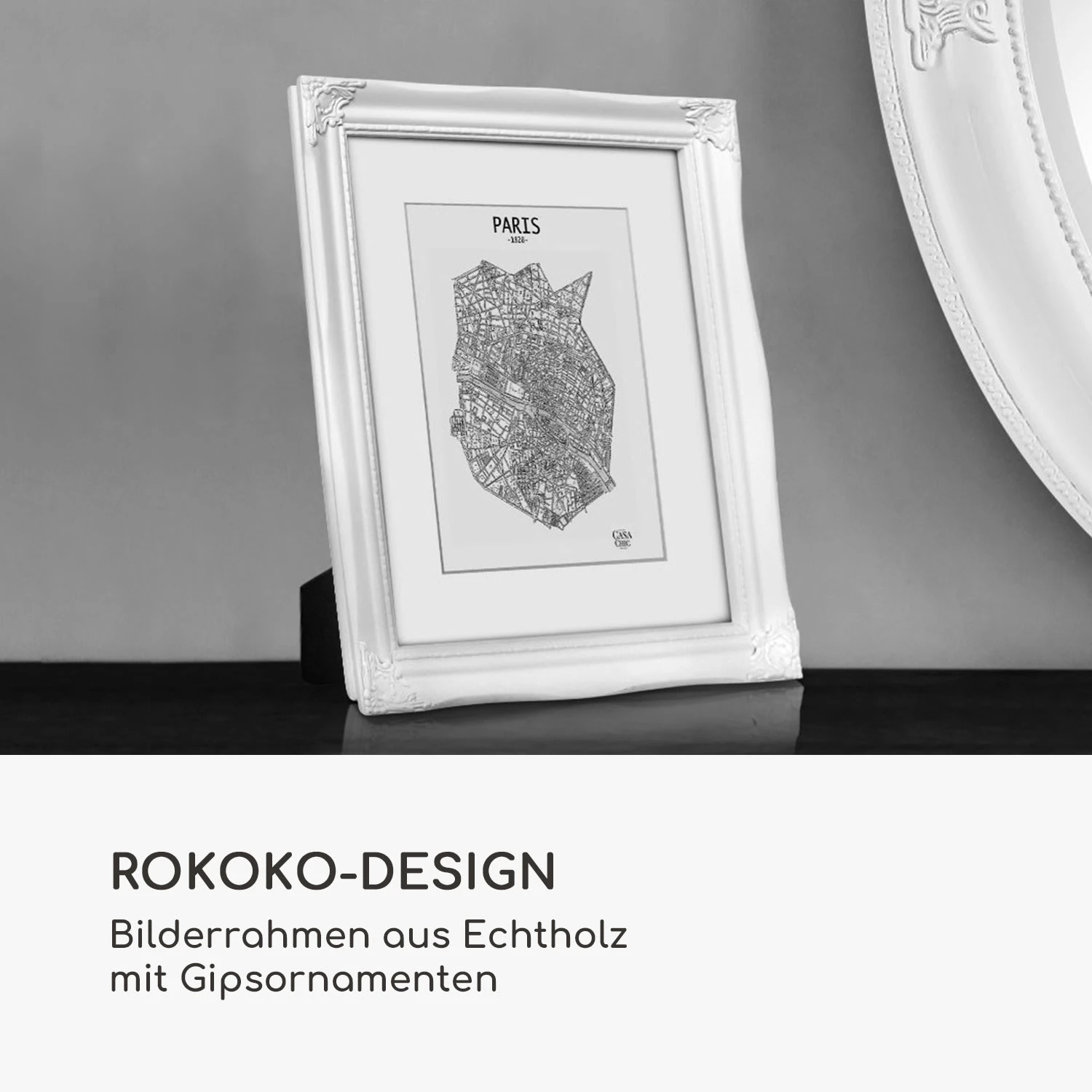 Regent Bilderrahmen Rechteckig 25 X 20 Cm Fotos Passepartout Glas Rokoko 2 Regent Bilderrahmen Rechteckig 25 X 20 Cm Fotos Passepartout Glas Rokoko – Bild 2