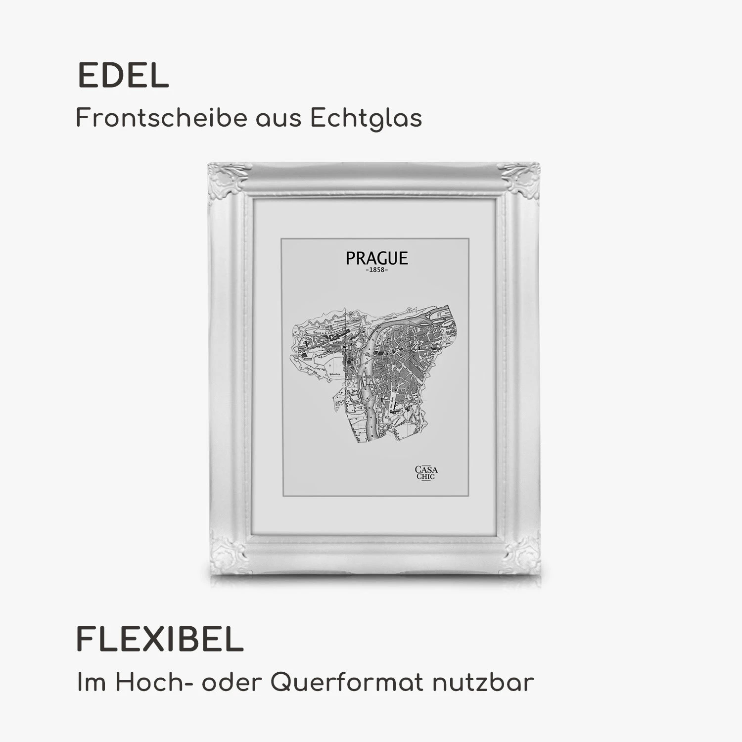 Regent Bilderrahmen Rechteckig 25 X 20 Cm Fotos Passepartout Glas Rokoko 3 Regent Bilderrahmen Rechteckig 25 X 20 Cm Fotos Passepartout Glas Rokoko – Bild 3