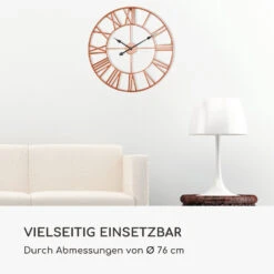 Queensway 80 Wanduhr Metallrahmen Geräuschlos Ø 76 Cm -Innovation Home Appliances Store 10039374 de 0006 logo