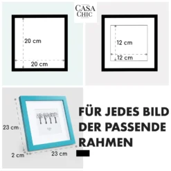 Clapton Bilderrahmen Quadratisch 20 X 20 Cm Fotos Passepartout Glas -Innovation Home Appliances Store 10039414 de 0005 usp