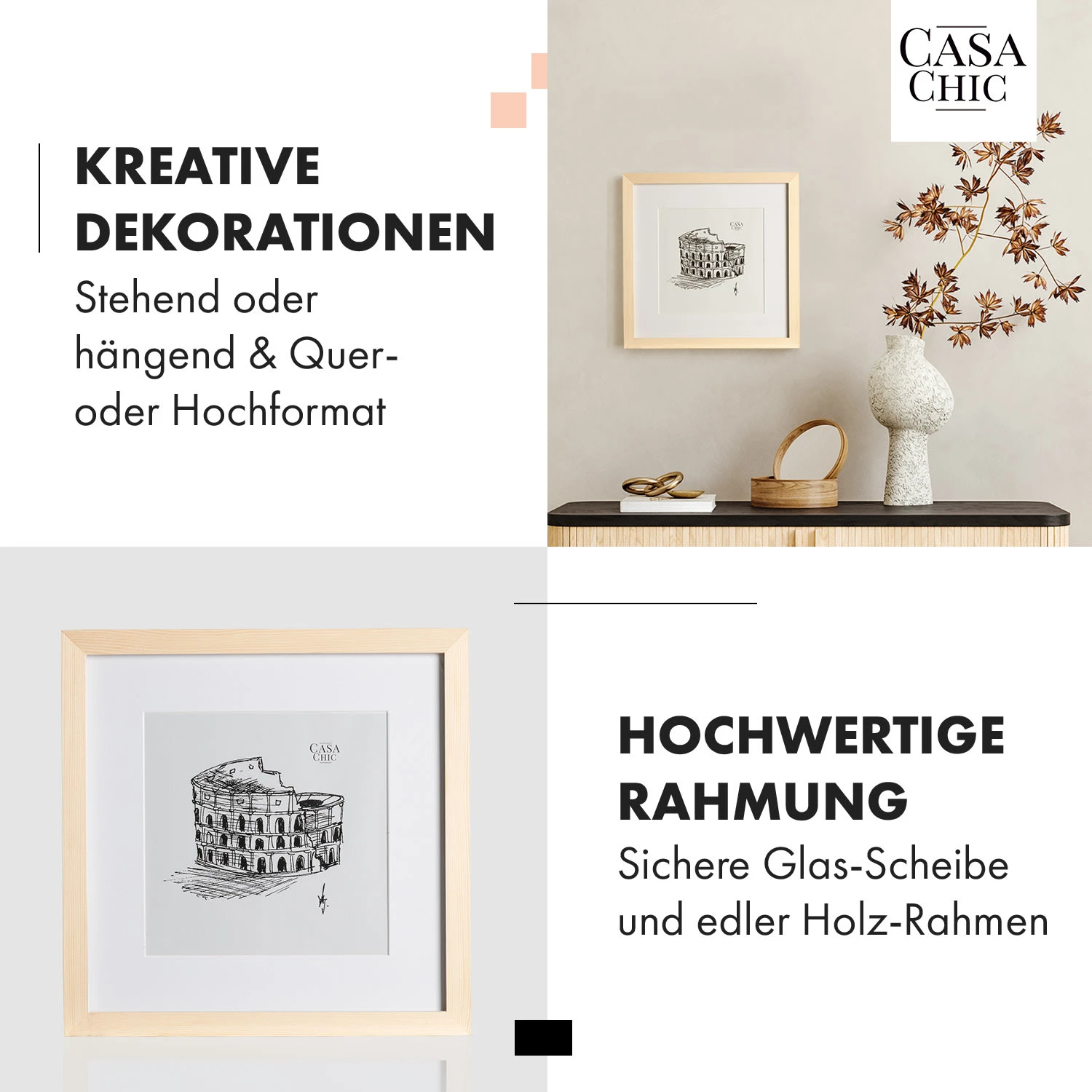 York Bilderrahmen Quadratisch 30 X 30 Cm Fotos Passepartout Glas 3 York Bilderrahmen Quadratisch 30 X 30 Cm Fotos Passepartout Glas – Bild 3