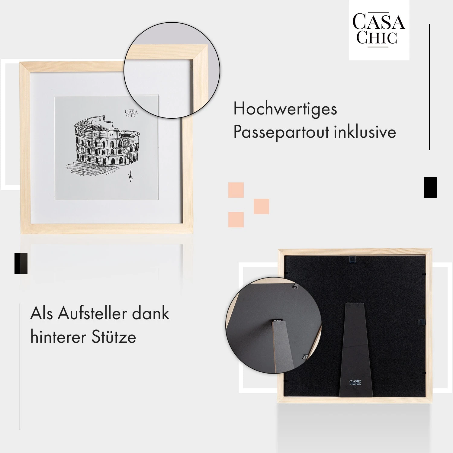 York Bilderrahmen Quadratisch 30 X 30 Cm Fotos Passepartout Glas 4 York Bilderrahmen Quadratisch 30 X 30 Cm Fotos Passepartout Glas – Bild 4