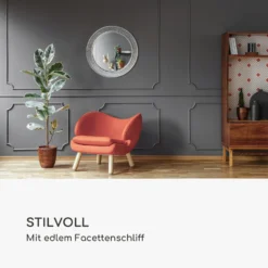 Cheyne Wandspiegel Holzrahmen Rund Ø 60 Cm Mosaik-Design -Innovation Home Appliances Store 10039461 de 0003 logo