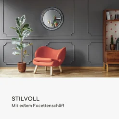 Cheyne Wandspiegel Holzrahmen Rund Ø 60 Cm Mosaik-Design -Innovation Home Appliances Store 10039463 de 0003 logo