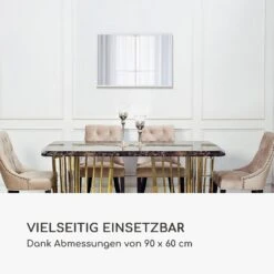 Croxley Wandspiegel Metallrahmen Rechteckig 90 X 60 Cm -Innovation Home Appliances Store 10039499 de 0003 logo